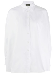 Emporio Armani рубашка с широким подолом