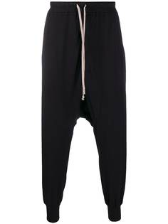 Rick Owens DRKSHDW брюки с низким шаговым швом и кулиской