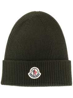 Moncler шапка бини в рубчик