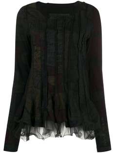 Rundholz Black Label printed panelled top