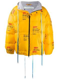 Off-White куртка-пуховик с логотипом