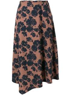 Tomorrowland юбка асимметричного кроя с цветочным принтом