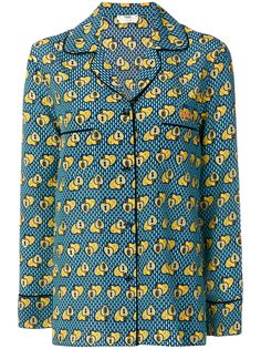 Fendi heart print long-sleeve shirt