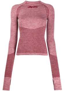 Reebok x Victoria Beckham приталенный топ с длинными рукавами и логотипом