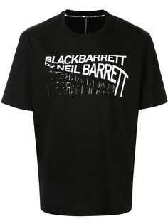 Blackbarrett футболка с контрастным логотипом
