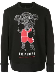 Blackbarrett толстовка с принтом Boxing Bear