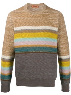 Missoni chevron knit striped jumper