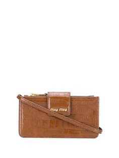 Miu Miu crocodile effect mini bag
