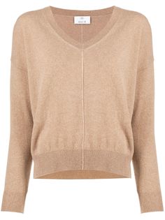 Allude трикотажный свитер с V-образным вырезом