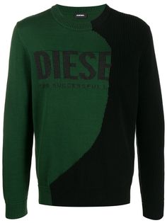 Diesel свитер вязки интарсия с логотипом