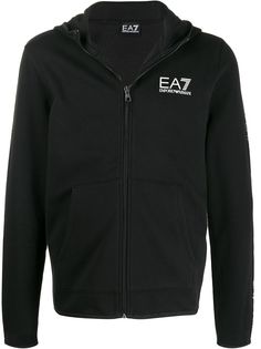 Ea7 Emporio Armani худи на молнии с логотипом