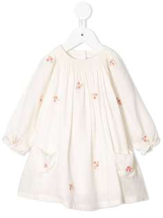 Tartine Et Chocolat floral embroidered smock dress