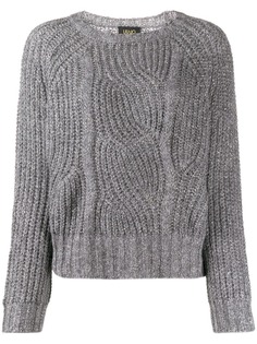 LIU JO metallic relaxed-fit jumper