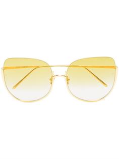 Linda Farrow солнцезащитные очки Kennedy в массивной оправе