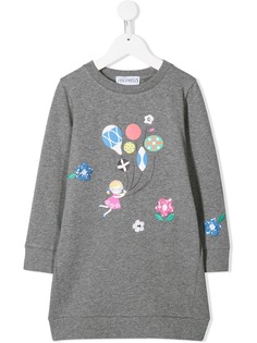 Simonetta ballon print sweater dress