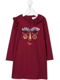 Simonetta face embroidered dress