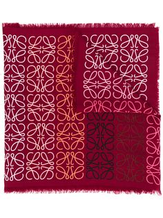 Loewe Anagram print scarf
