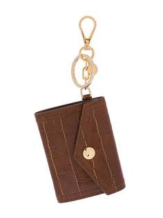 Miu Miu crocodile effect keyring pouch
