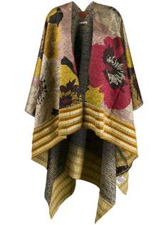 Ermanno Gallamini floral woven cape