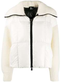 Moncler Grenoble knitted padded jacket.