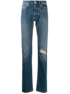 Versace джинсы с эффектом потертости