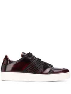 Ermenegildo Zegna embossed panels low-top sneakers