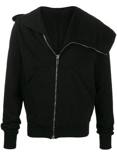 Rick Owens DRKSHDW asymmetric zip hoodie