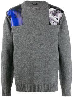 Raf Simons shoulder-patch jumper