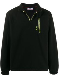 Gcds logo half-zip sweatshirt