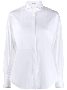Brunello Cucinelli bead detail shirt