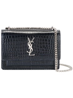 Saint Laurent сумка на плечо с эффектом крокодиловой кожи