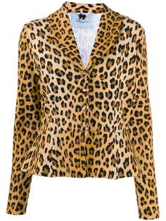 Blumarine пиджак с леопардовым принтом