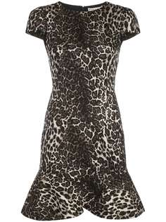 Alice+Olivia leopard mini dress