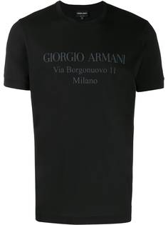 Giorgio Armani футболка с логотипом