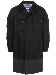 Junya Watanabe MAN однобортное пальто со вставками
