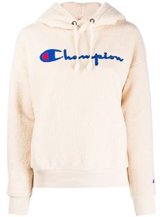 Champion флисовое худи с логотипом