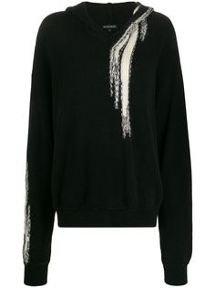 Ann Demeulemeester трикотажное худи с длинными рукавами