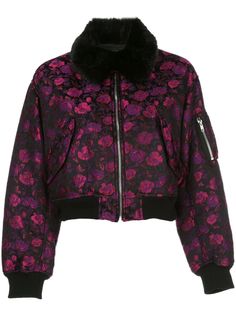 Comme Des Garçons Noir Kei Ninomiya куртка-бомбер с цветочным принтом