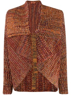 Missoni вязаный ярусный кардиган асимметричного кроя