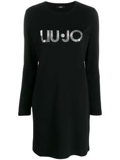 LIU JO платье-футболка с эффектом металлик
