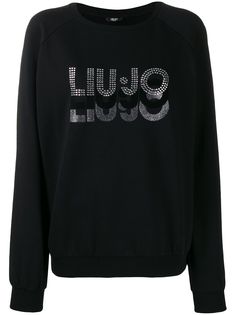LIU JO толстовка с логотипом и заклепками