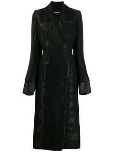 Ann Demeulemeester двубортное пальто узкого кроя