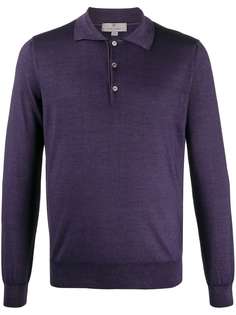 Canali long sleeve polo shirt
