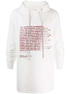 Rick Owens DRKSHDW poem hoodie