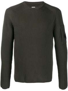 CP Company crew-neck lens-detail jumper
