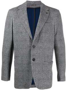 Canali check-print blazer