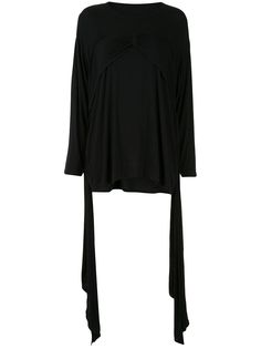 Mm6 Maison Margiela ruched detail uneven hem top