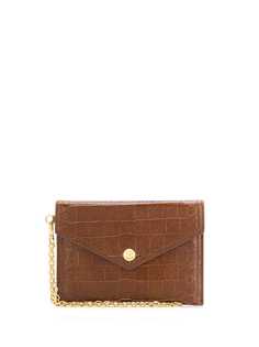 Miu Miu crocodile effect envelope purse