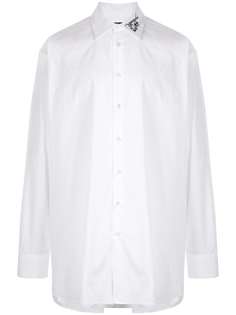 Raf Simons embroidered collar shirt