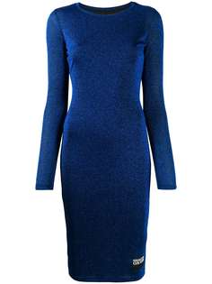 Versace Jeans Couture платье мини с вышитым логотипом